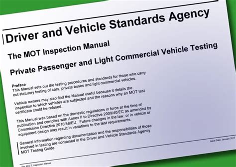 Read Online Mot Testing Guide And Inspection Manual File Type Pdf 