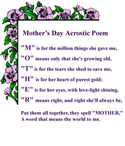 Mother Acrostic Poems Acrostic Poems About Mother Poetrysoup Acrostic Poems For The Word Mother - Acrostic Poems For The Word Mother