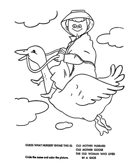 Mother Goose Coloring Pages Free Printable Free Printable Mother Goose Coloring Pages - Mother Goose Coloring Pages