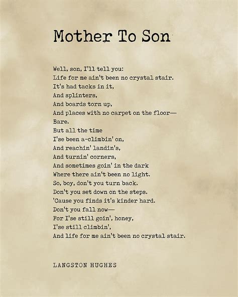 Mother To Son Langston Hughes Comprehension And Analysis Langston Hughes Worksheet - Langston Hughes Worksheet