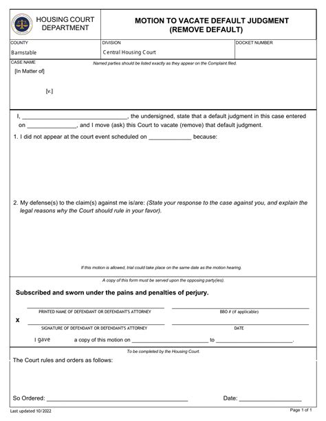 motion to vacate judgment and order maryland