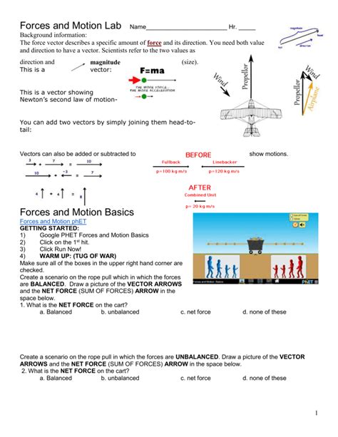 Download Motion And Forces Packet Answers 