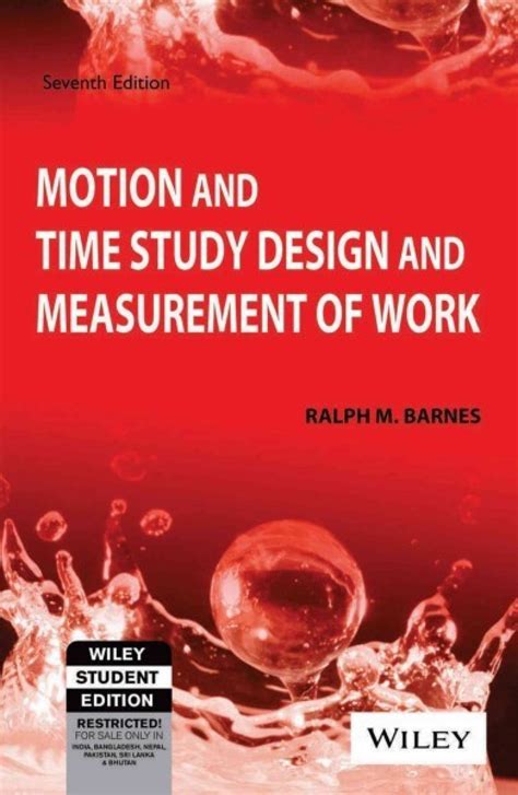 Full Download Motion And Time Study Design And Measurement Of 