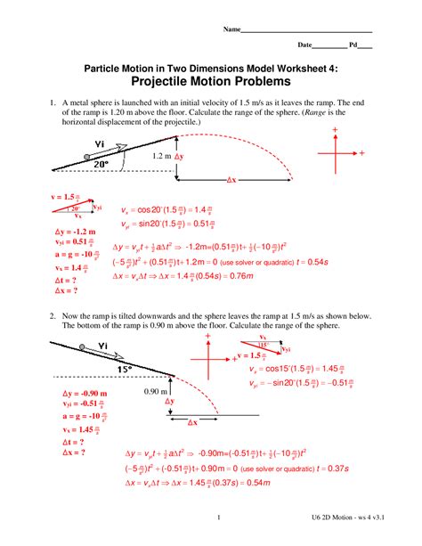 Full Download Motion In Two Dimensions Assessment Answers 