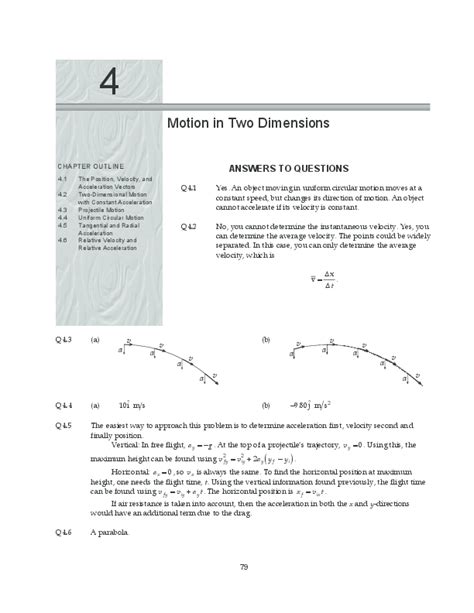 Read Online Motion In Two Dimensions Study Guide Answers 