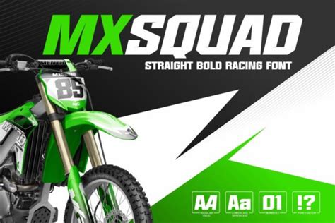 motocross fonts