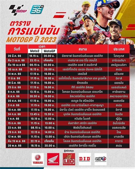motogp thailand 2023 schedule