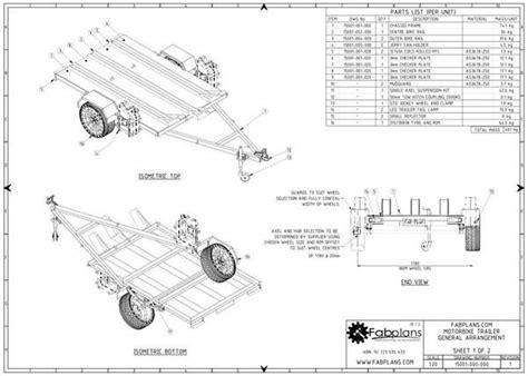 Motorcycle Trailer Plans