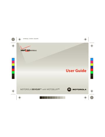 Read Online Motorola Devour Manual User Guide 