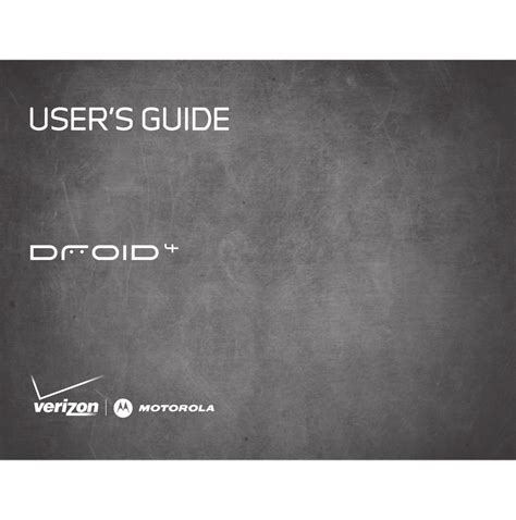 Read Online Motorola Droid 4 User Guide 