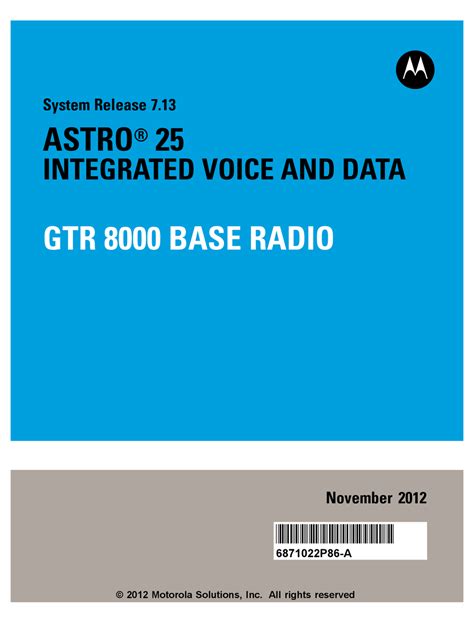 Read Motorola Gtr 8000 Manual 