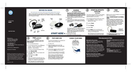 Read Motorola H680 User Guide 
