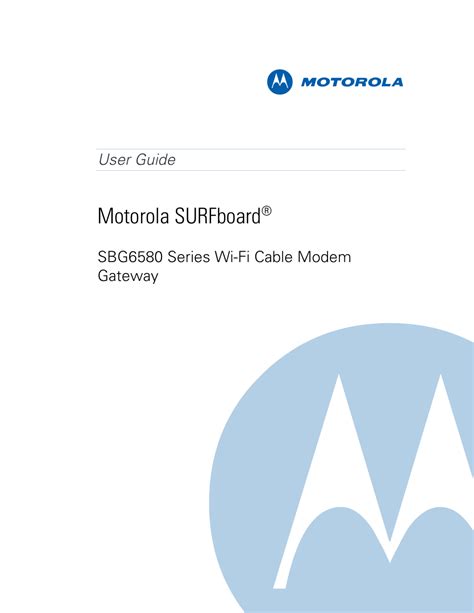 Read Online Motorola Surfboard Sbg6580 User Guide 