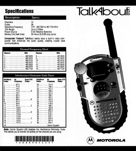 Download Motorola Talkabout 250 Manual 