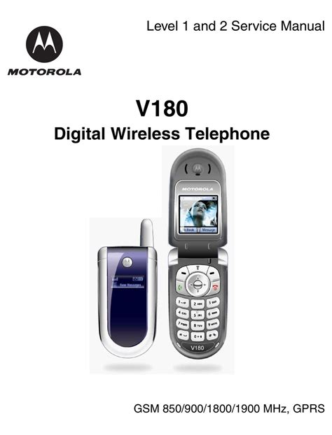 Read Motorola V180 User Guide 
