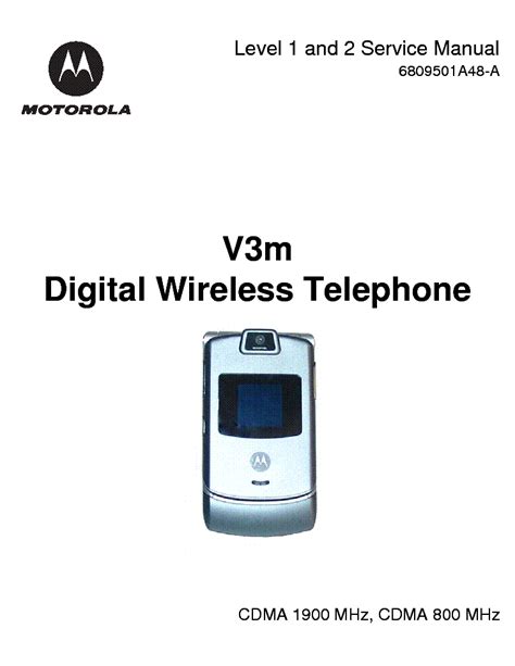 Full Download Motorola V3M User Guide 