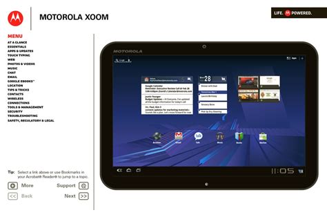 Read Motorola Xoom Tablet User Guide 