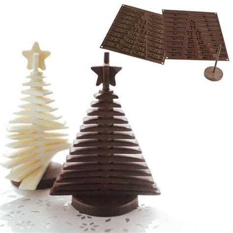 Moule Sapin 3d   3dtreechoc Moule Silicone Sapin 3d Chocolat Chocolat Inc - Moule Sapin 3d