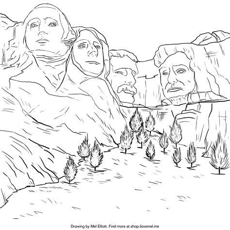Mount Rushmore Coloring Page Getcolorings Com Mount Rushmore Coloring Page - Mount Rushmore Coloring Page