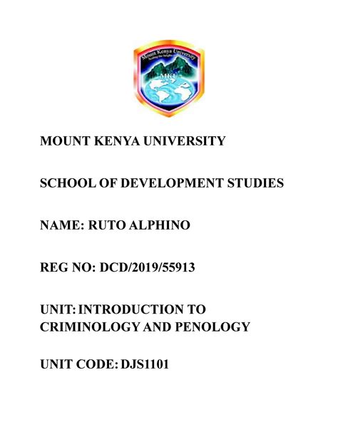 Read Mount Kenya University Past Papers 