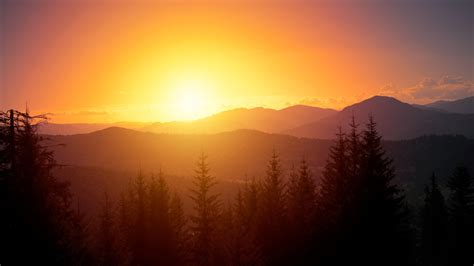 mountain sunrise