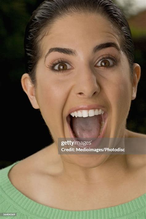 mouth wide open