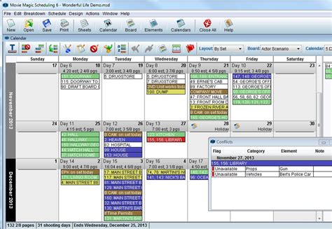 movie magic scheduling template where