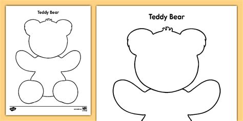 Moving Teddy Bear Template