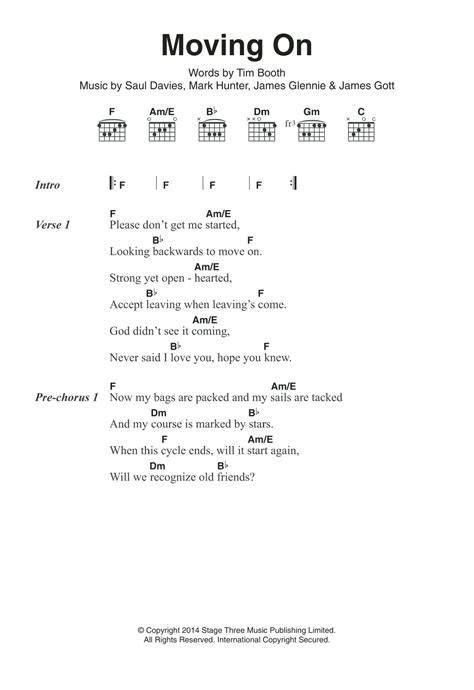 MOVING ON CHORD - KODALINE MOVING ON CHORD - Kodaline High Hopes Kodaline