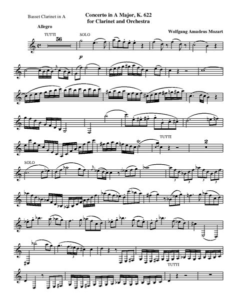 Mozarts Clarinet Concerto