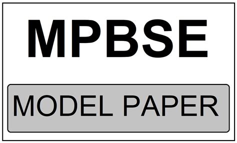 Read Online Mp Board Model Paper 