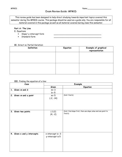 mpm1d sample exam