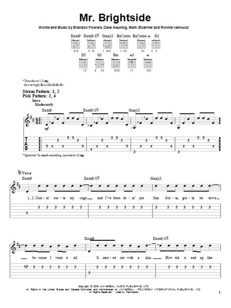 Mr Brightside Tab