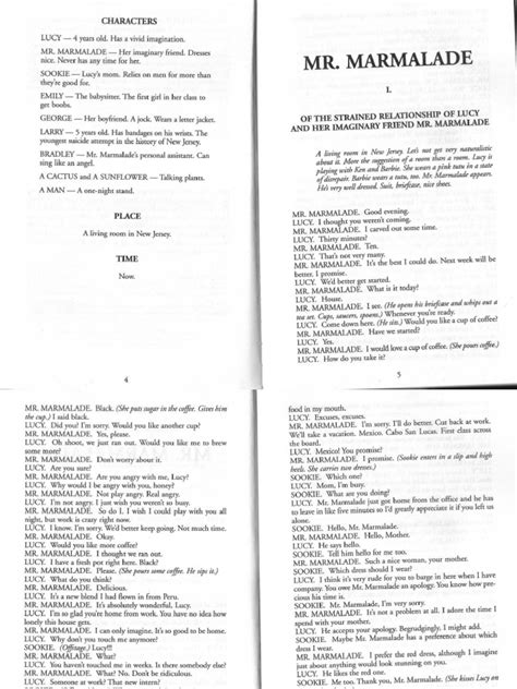 Mr Marmalade Script