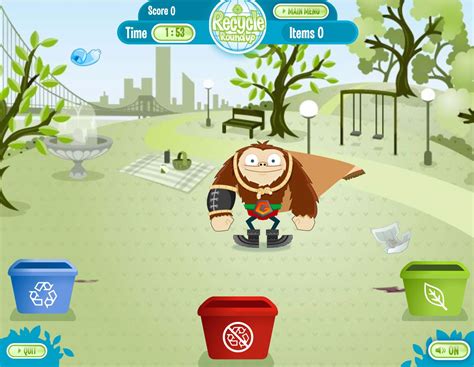 Mr Nussbaum Recycle Online Game Recycle City Worksheet - Recycle City Worksheet
