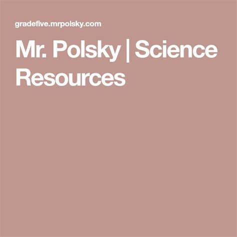 Mr Polsky Science Resources Science Grade 5 Textbook - Science Grade 5 Textbook