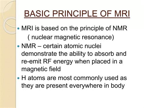 mri basic principles and applications