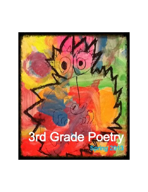 Mrs Robertu0027s 3rd Grade Poetry Book 297275 3rd Grade Poetry Book - 3rd Grade Poetry Book
