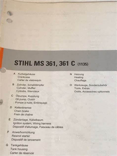 ms 361part list