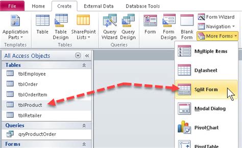 ms access Modify split form datasheet view format Stack Overflow