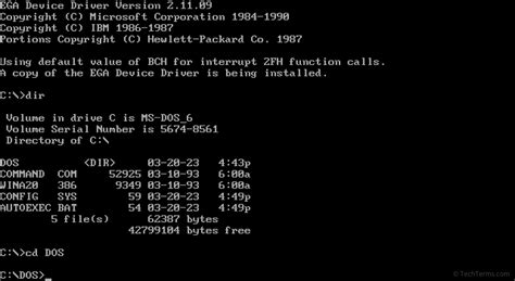 Ms Dos Os