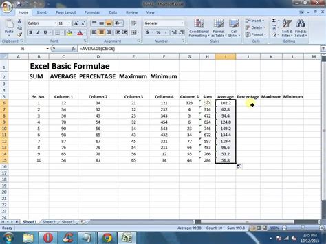 Ms Excel Tutorials With Examples