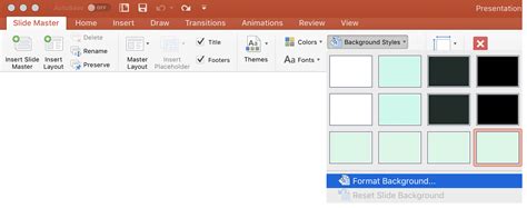 ms office Remove graphic from background of PowerPoint slides Ask