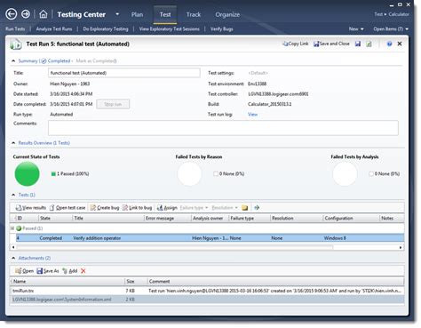 Ms Test Manager
