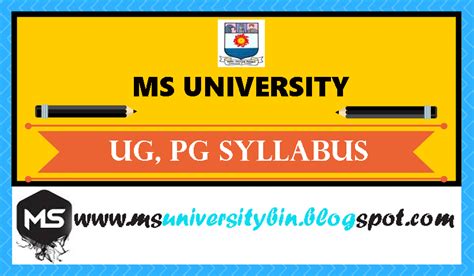 Ms University Syllabus