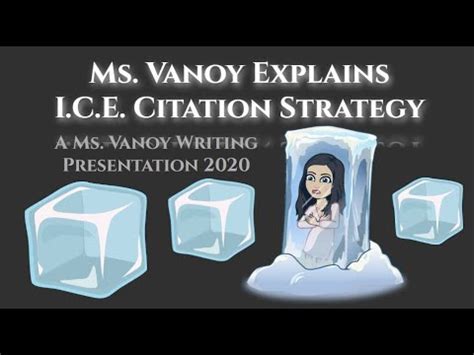 Ms Vanoy Explains The Ice Strategy For Citing Ice Writing Strategy - Ice Writing Strategy