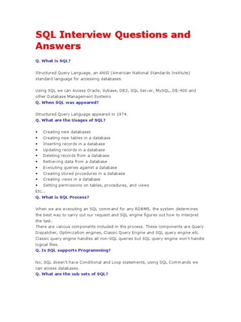 Full Download Ms Sql Interview Questions And Answers 