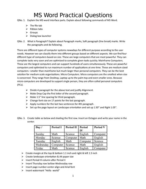 Download Ms Word Practical Exam Paper Tlaweb 