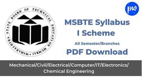 msbte g scheme polytechnic syllabus