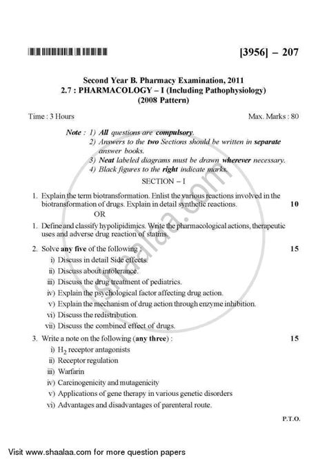 Read Msbte Answer Paper Pharmacy 2 Year 